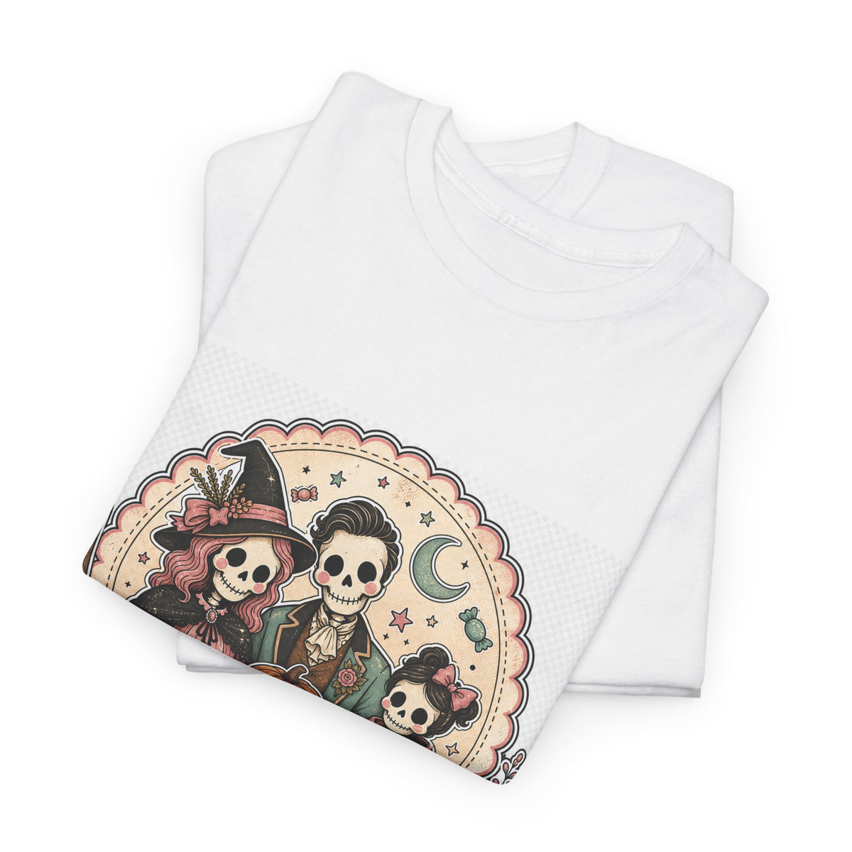 Halloween Pumpkin Skull Graphic Tee for Spooky Season