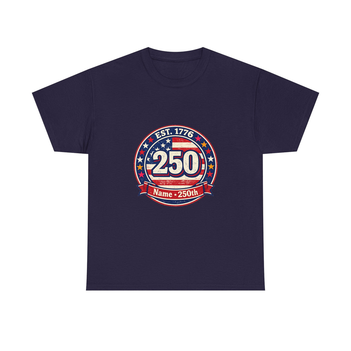 Independence Day Patriotic Tee with Fireworks Graphic for 4th of July