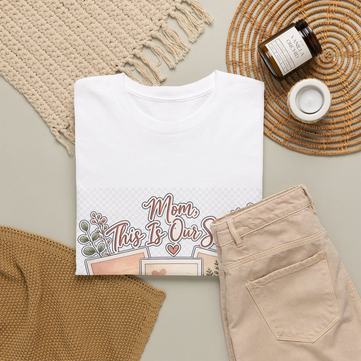 Mother's Day T-Shirt for Mom — Floral Heart Gift Tee