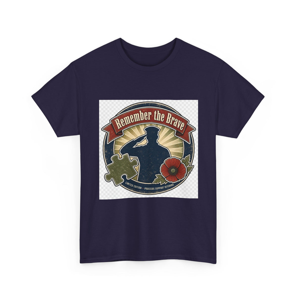 Memorial Day Patriotic Flag T-Shirt for Veterans & Families