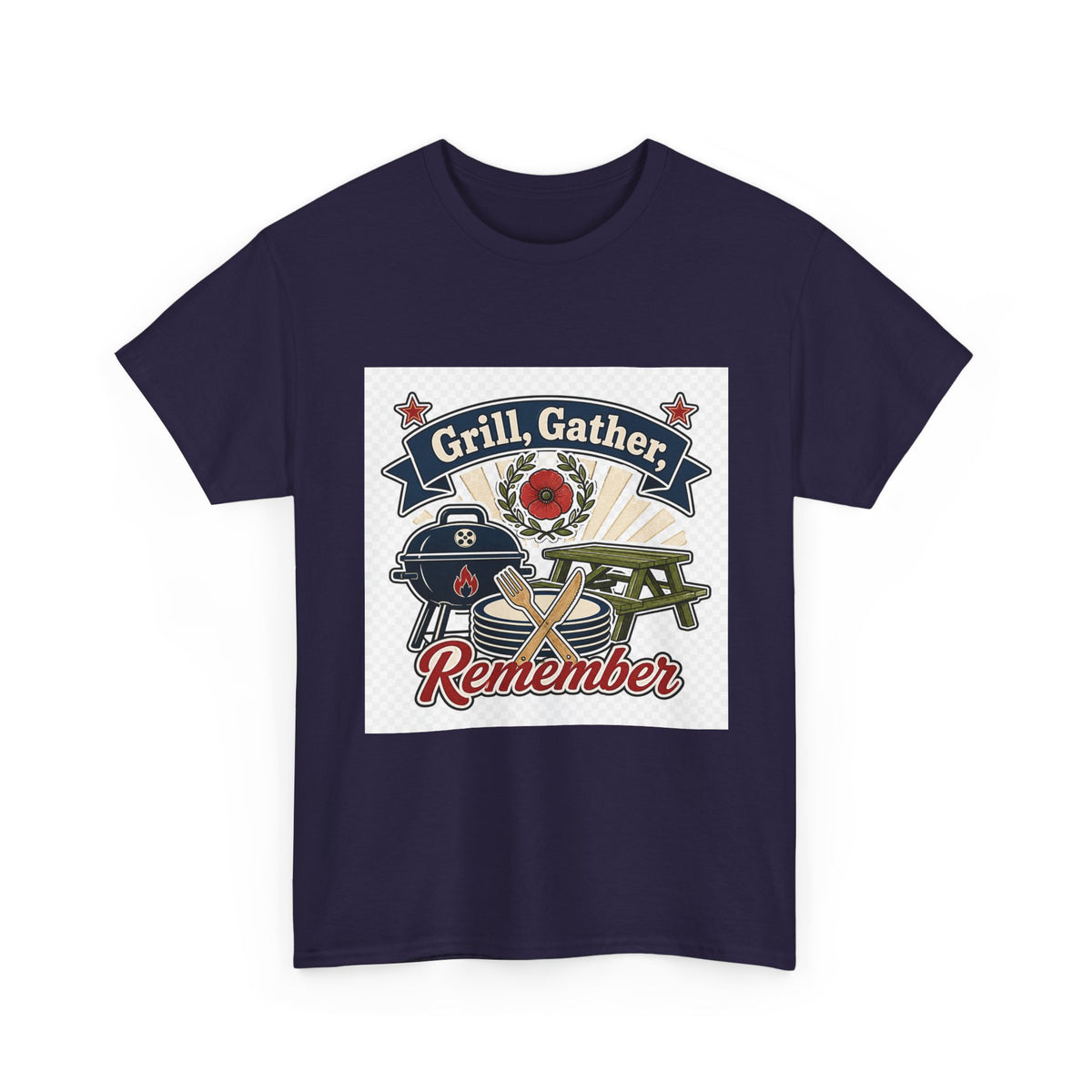Memorial Day Patriotic American Flag Tee for Veterans