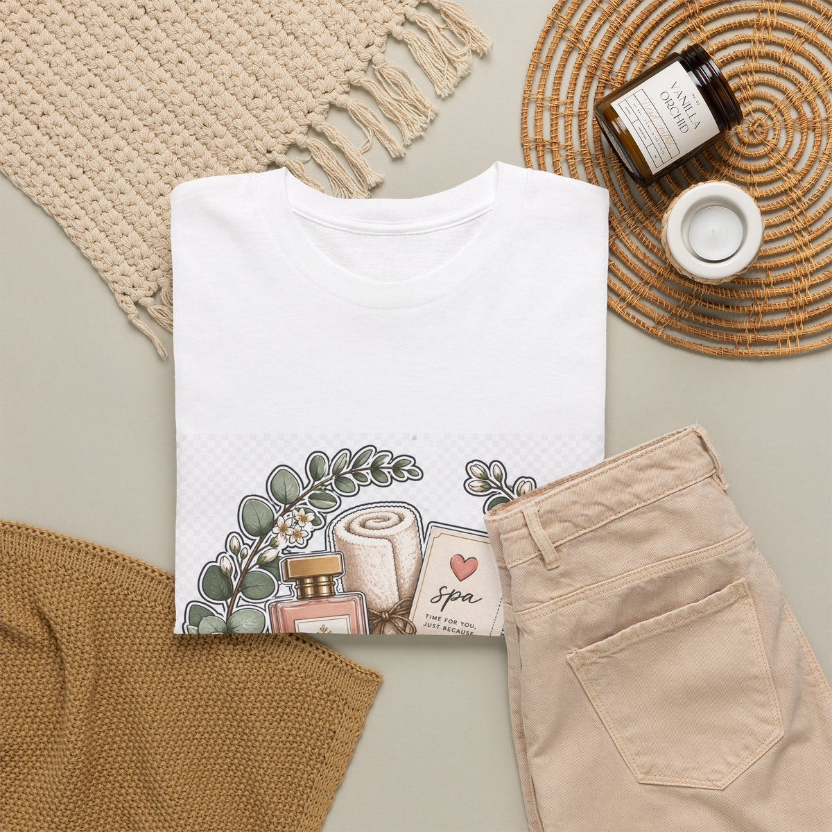 Mother's Day Gift Tee for Mom — Floral Heart Graphic