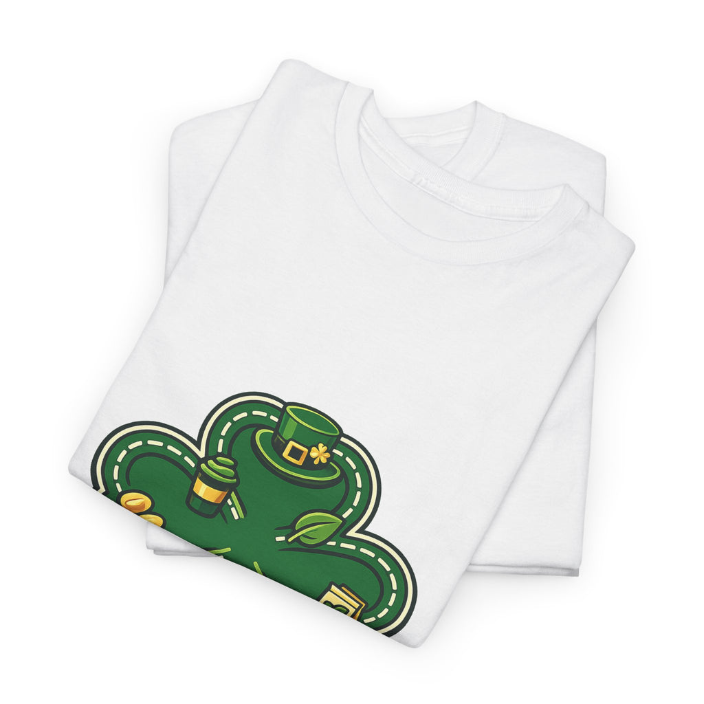 St Patrick's Day Graphic Tee for Adults – Shamrock Design