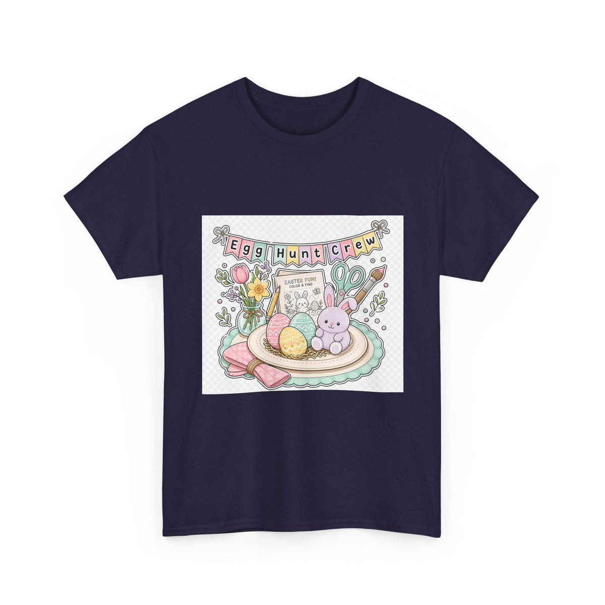 Easter Sunday Bunny Chalkboard Art Tee for Families