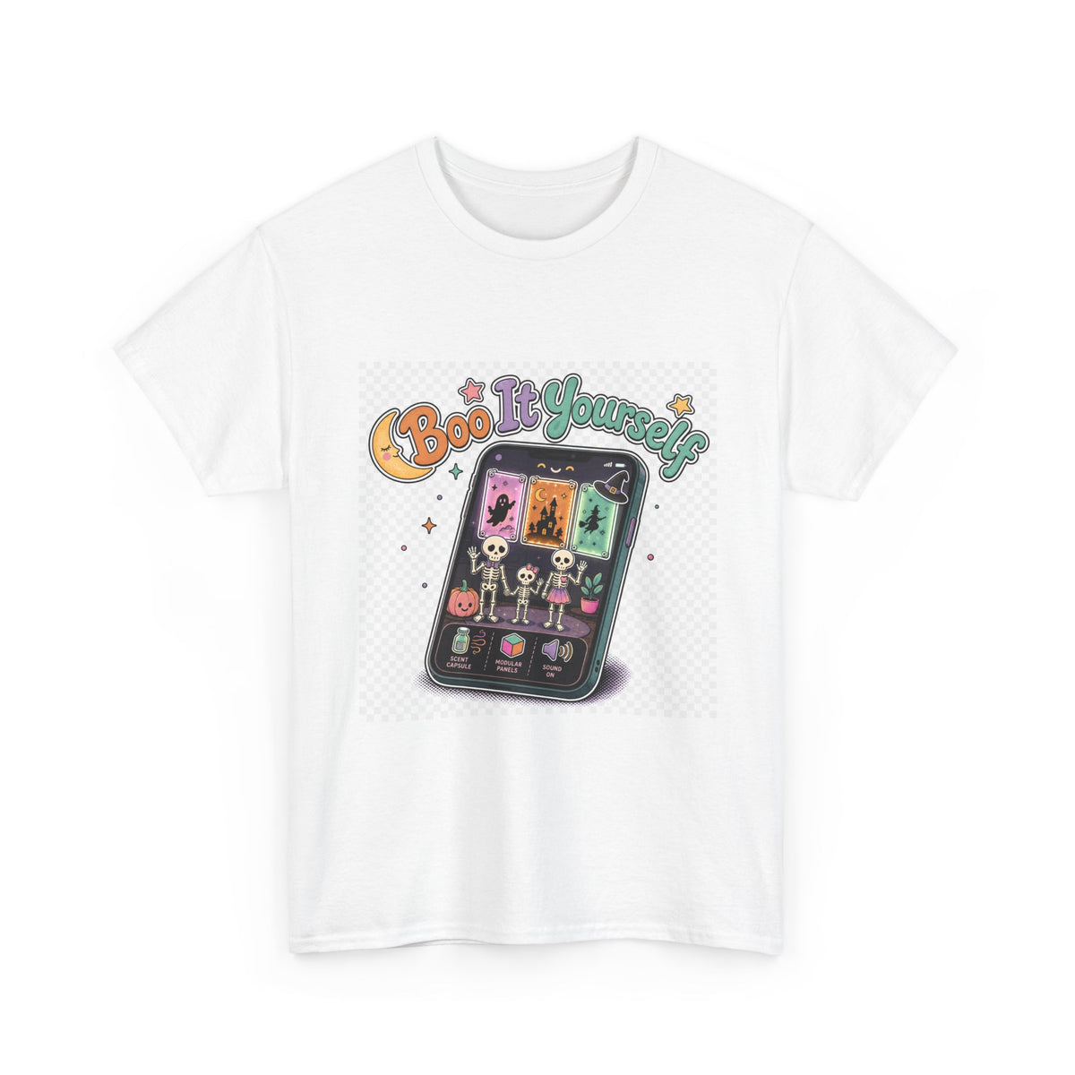 Halloween Shirt for Adults - Spooky Pumpkin Skull Design