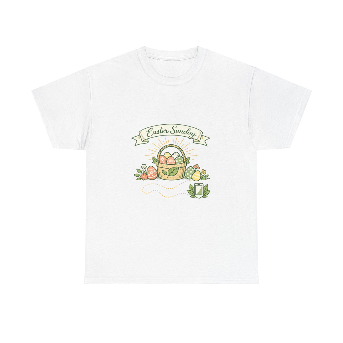 Easter Sunday Shirt for Women Floral Sunrise Design
