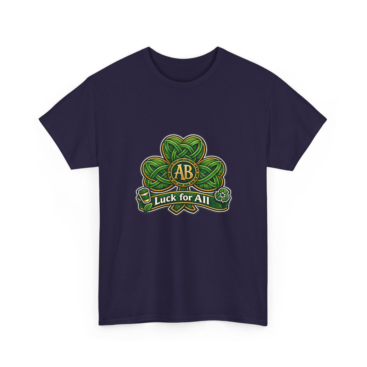 St. Patrick's Day Graphic Tee for Friends - Shamrock Burst Design