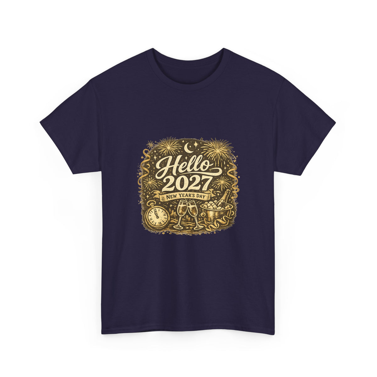 New Year's Day 2027 Shirt for Celebrants – Festive Minimal Design
