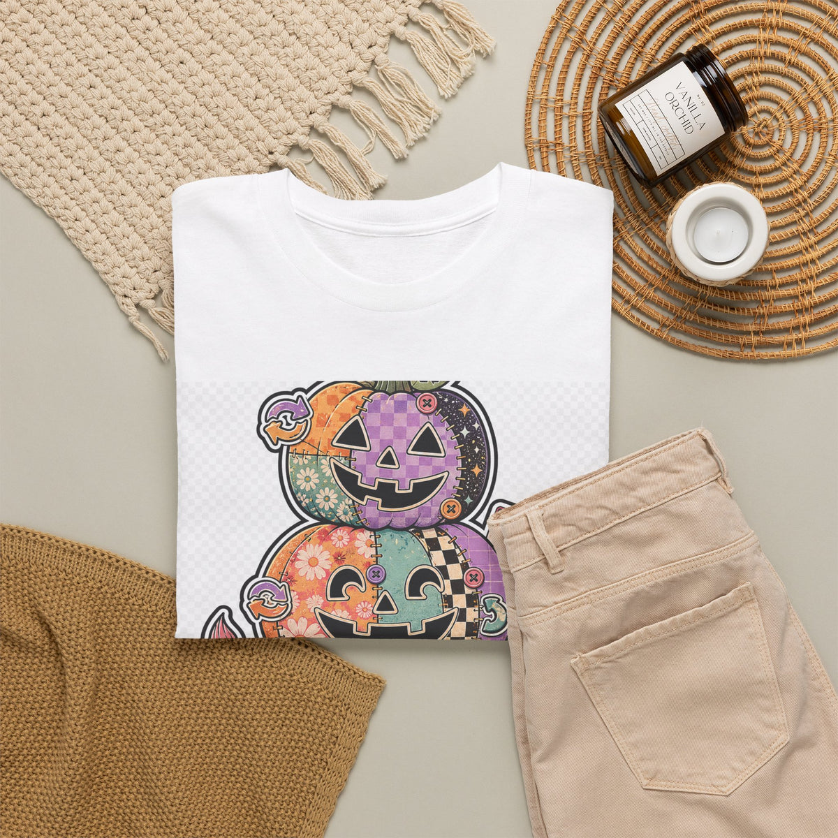 Halloween Spooky Skull Graphic Tee for Adults — Gift Idea
