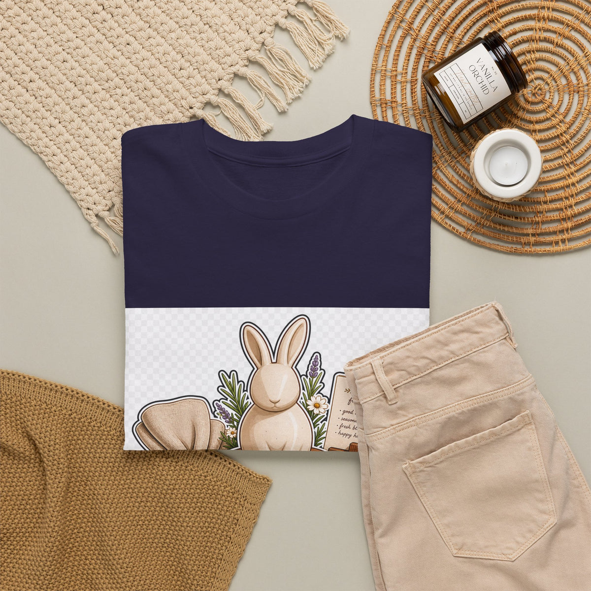 Easter Sunday Shirt – Family Bunny Garden Graphic Tee
