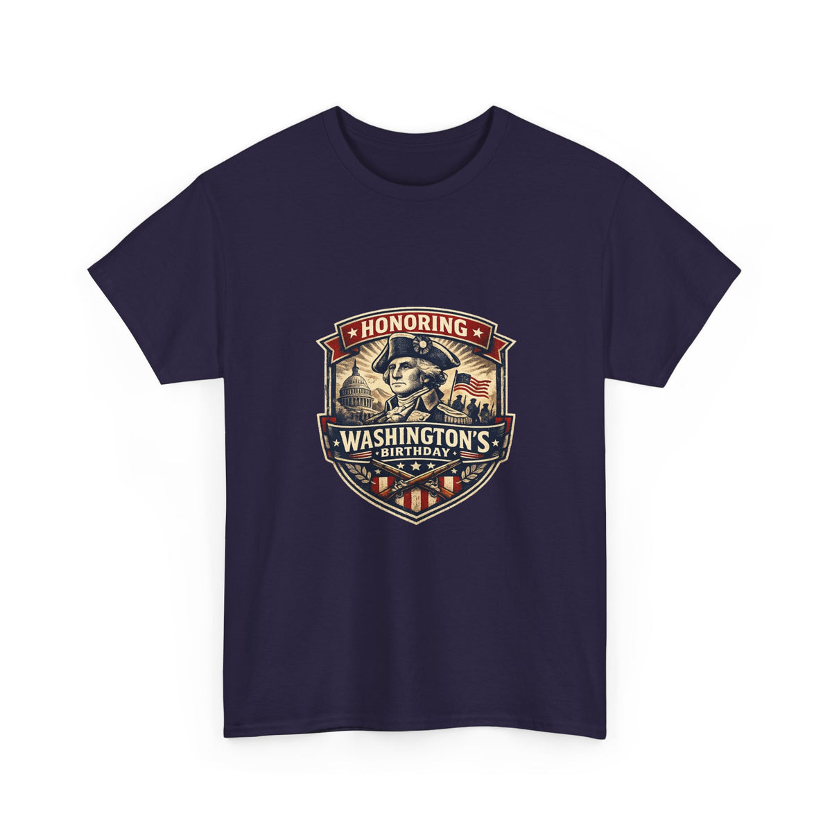 Washington's Birthday Shirt for History Lovers - Patriotic Graphic Tee