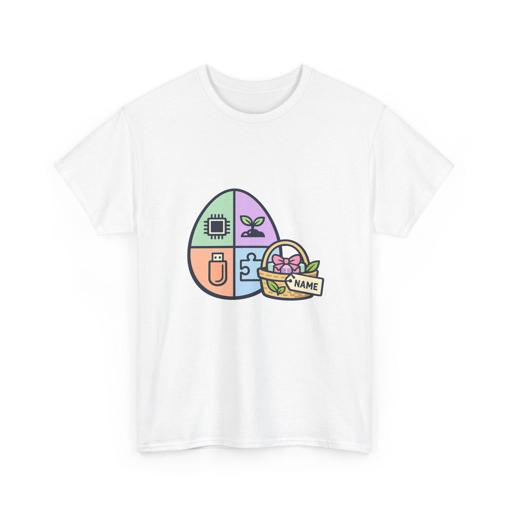 Easter Sunday Shirt for Christians - Cute Bunny & Eggs Design