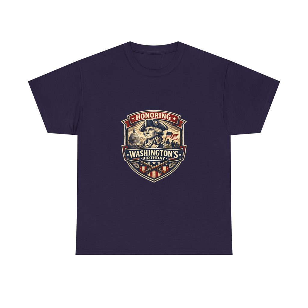 Washington's Birthday Shirt for History Lovers - Patriotic Graphic Tee