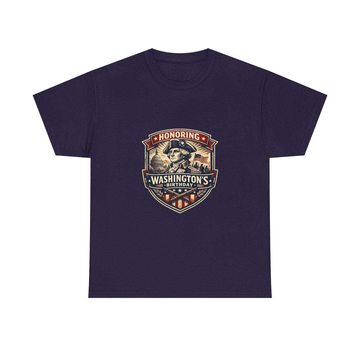 Washington's Birthday Shirt for History Lovers - Patriotic Graphic Tee