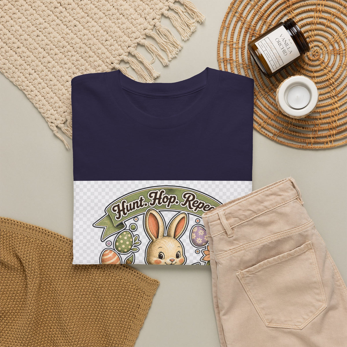 Easter Sunday Family Shirt - Pastel Bunny & Egg Graphic Tee