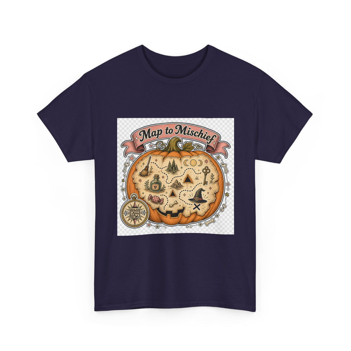 Halloween T-Shirt for Adults — Retro Haunted House Tee
