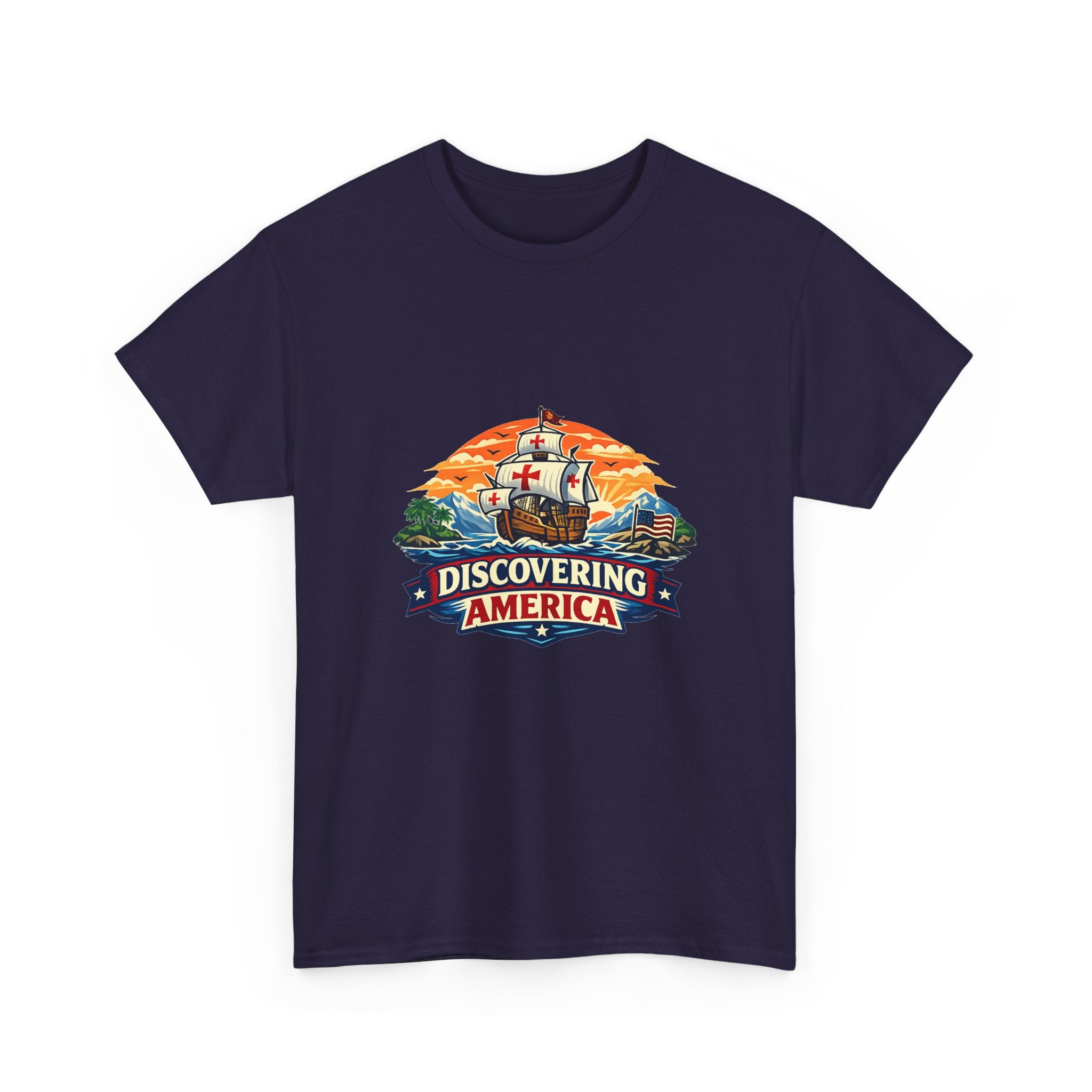 Columbus Day Shirt for History Lovers - Explorer Ship Artwork