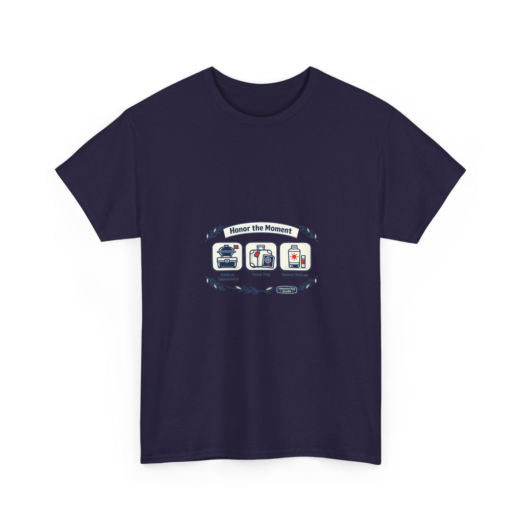 Memorial Day Tee for Veterans and Families - Respectful Flag Art