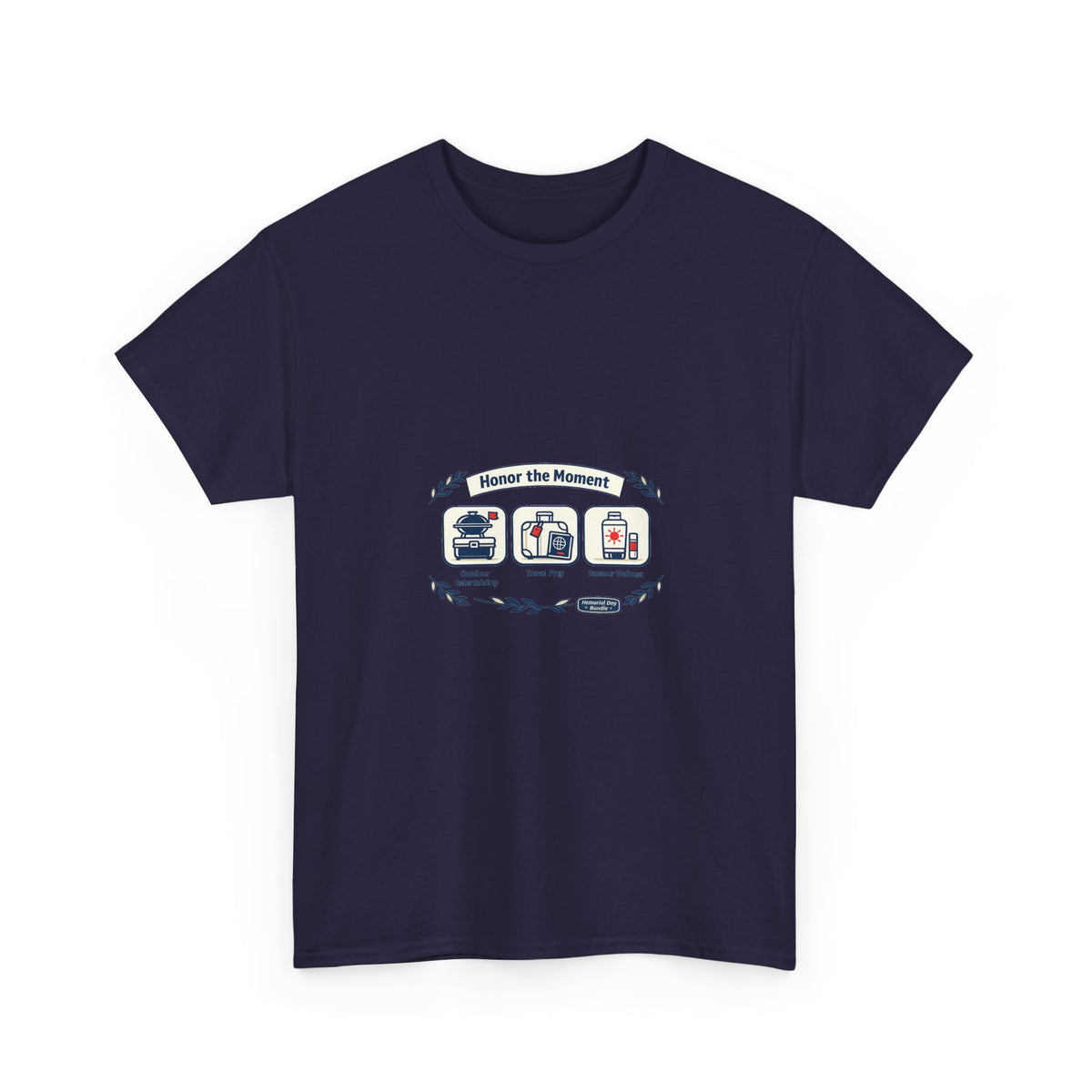 Memorial Day Tee for Veterans and Families - Respectful Flag Art