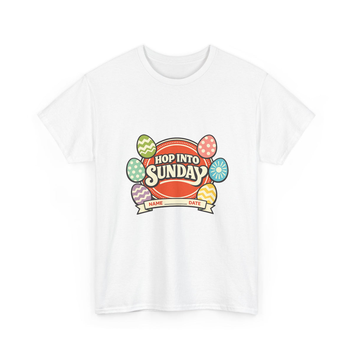 Easter Sunday Shirt for Adults – Spring Bunny Eggs Design