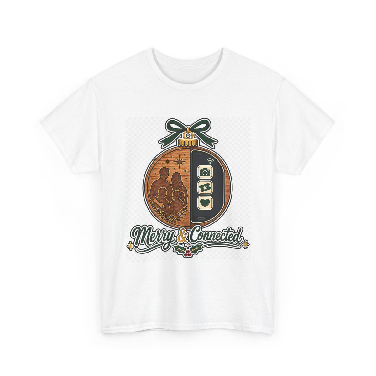 Christmas Day Graphic Tee — Cozy Winter Cabin Gift for Family