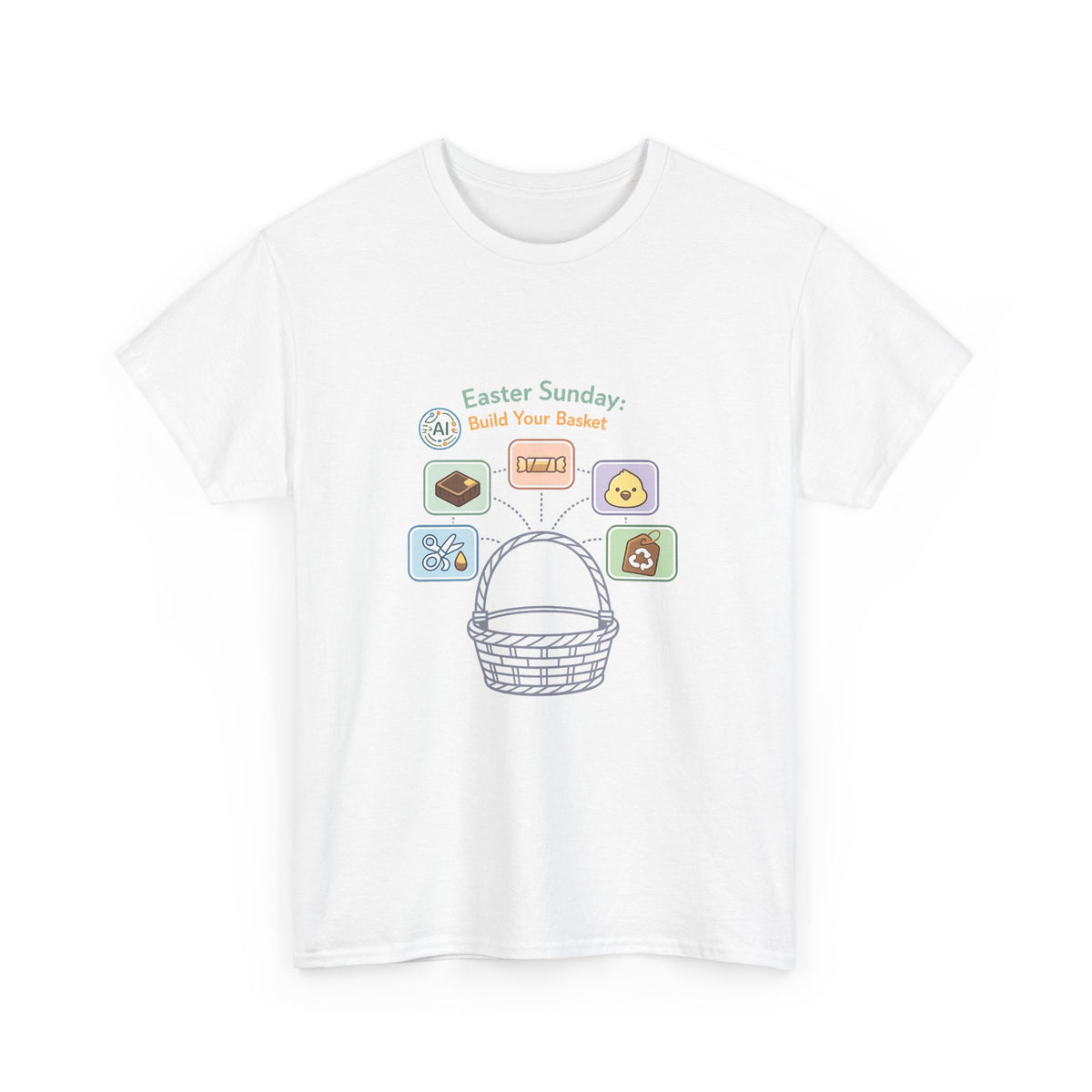 Easter Sunday Shirt for Everyone - Bunny & Pastel Egg Design
