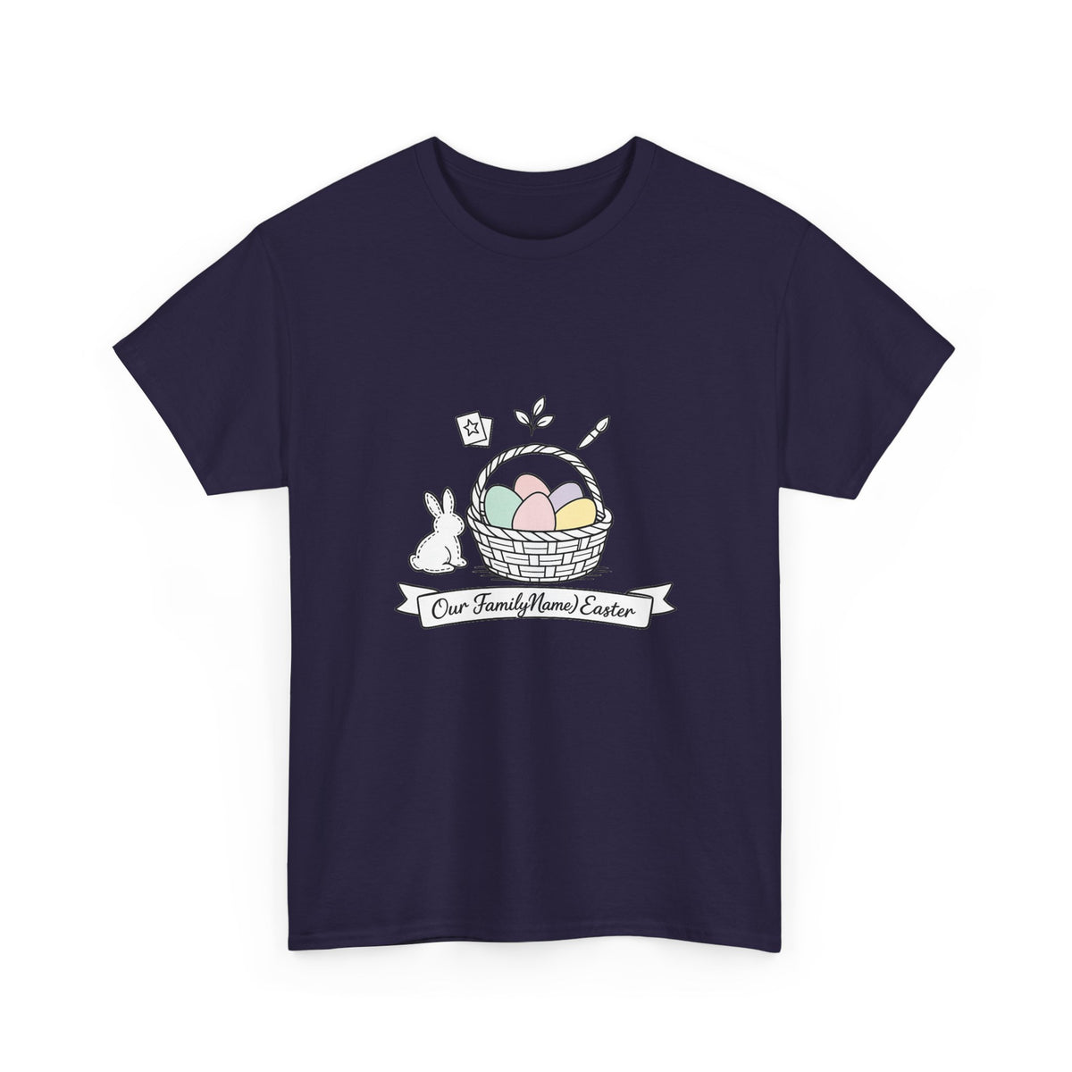 Easter Sunday Shirt for Adults — Minimalist Bunny & Eggs Design