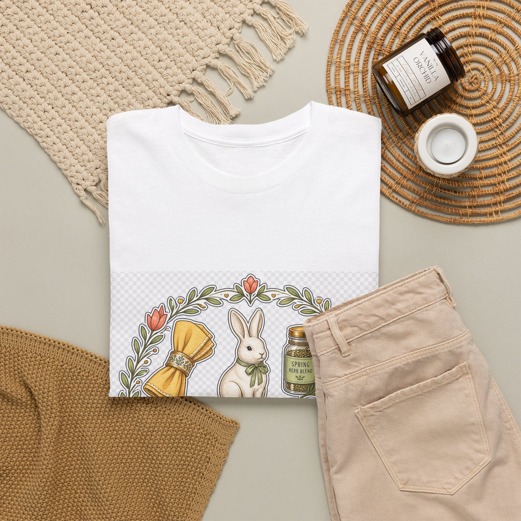 Easter Sunday T-Shirt for Family — Pastel Bunny & Egg Design