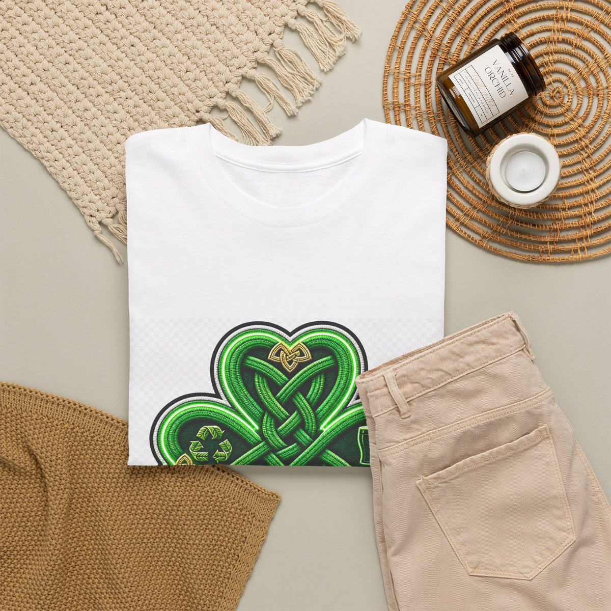 St. Patrick's Day Lucky Shamrock Tee for Dad & Family