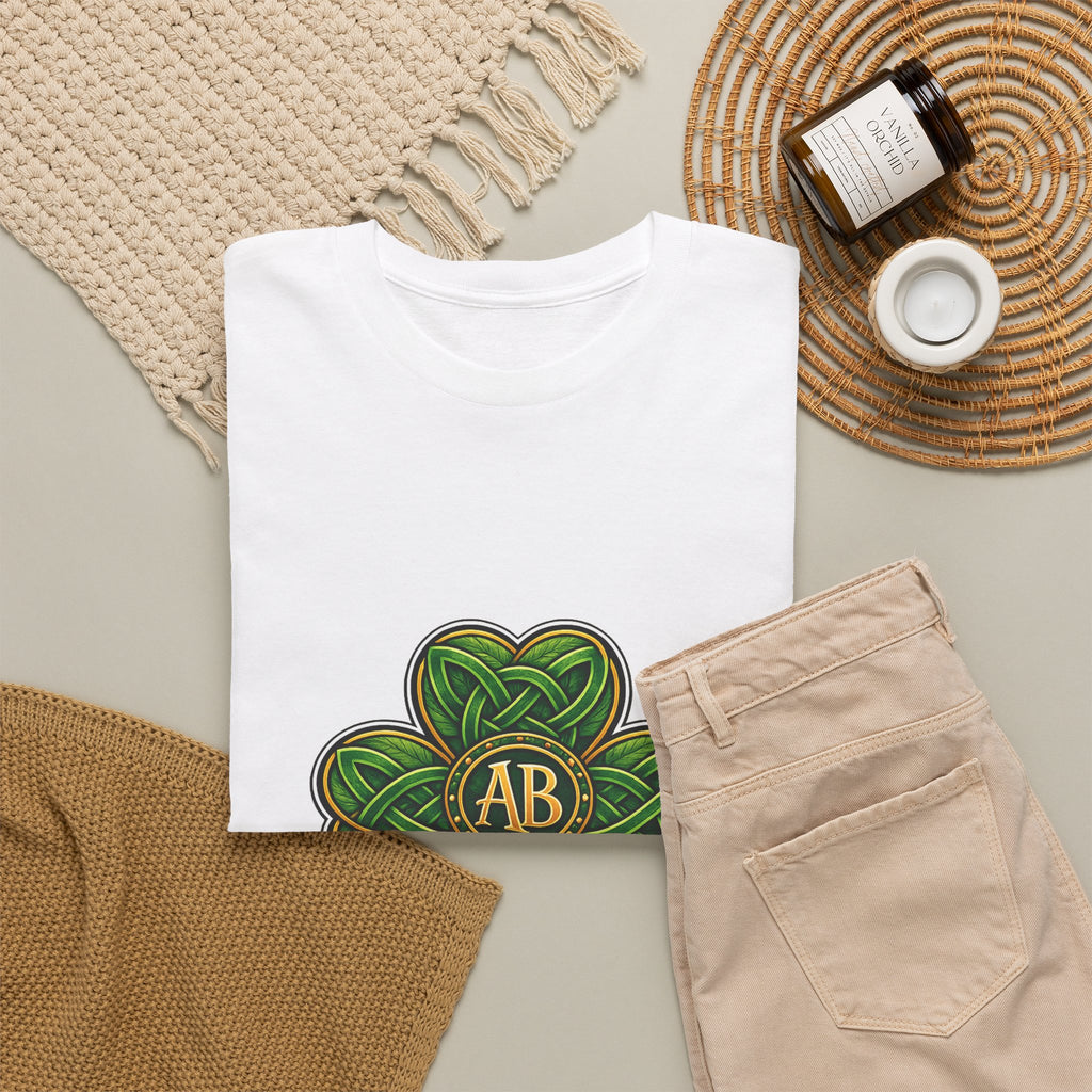St. Patrick's Day Graphic Tee for Friends - Shamrock Burst Design