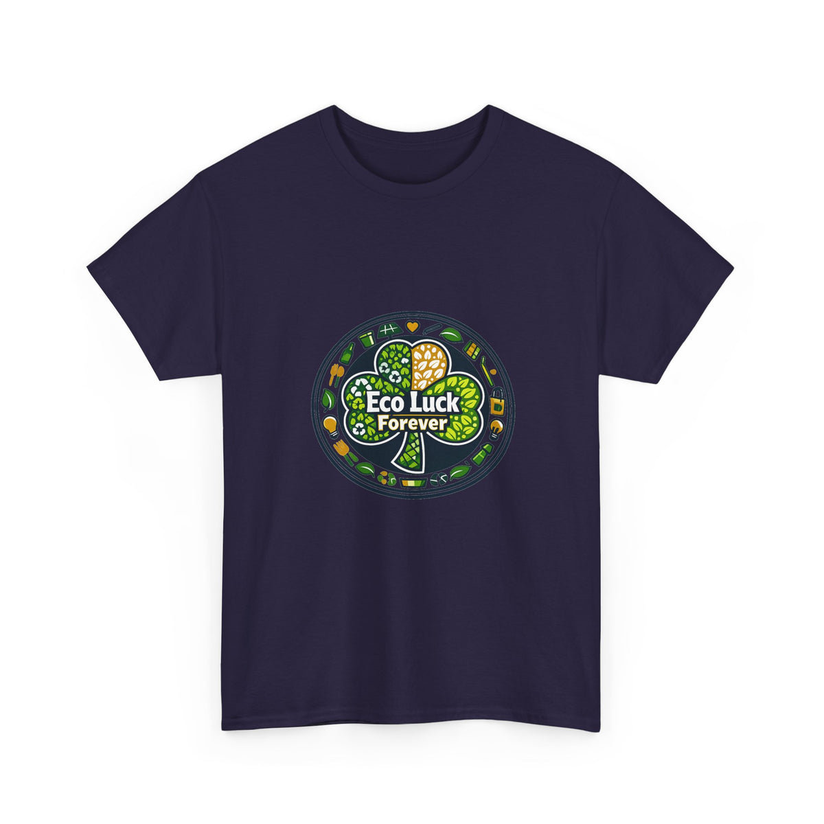 St. Patrick's Day Graphic Tee – Shamrock Rainbow Design