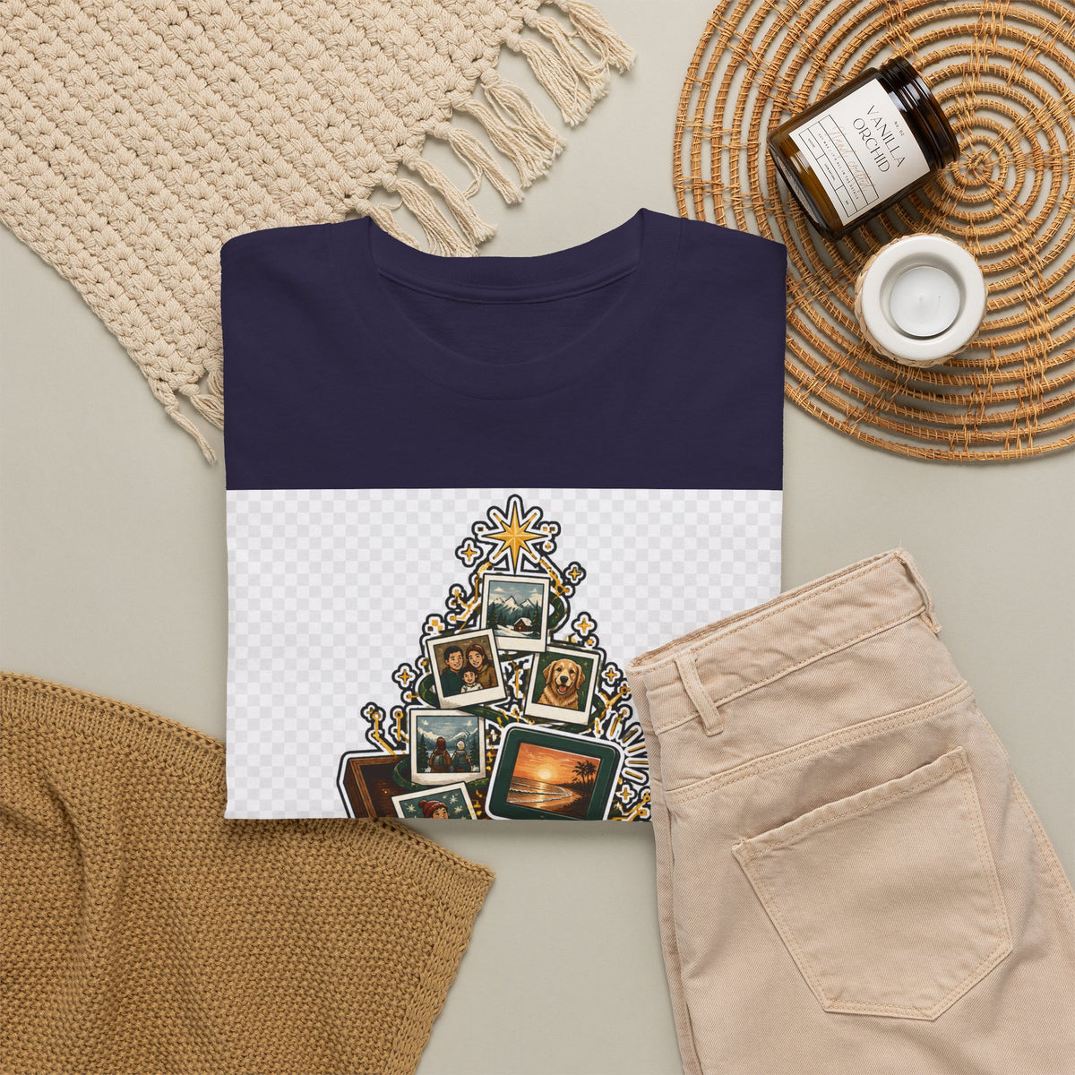 Christmas Day Vintage Snowflake Tee - Family Holiday Gift