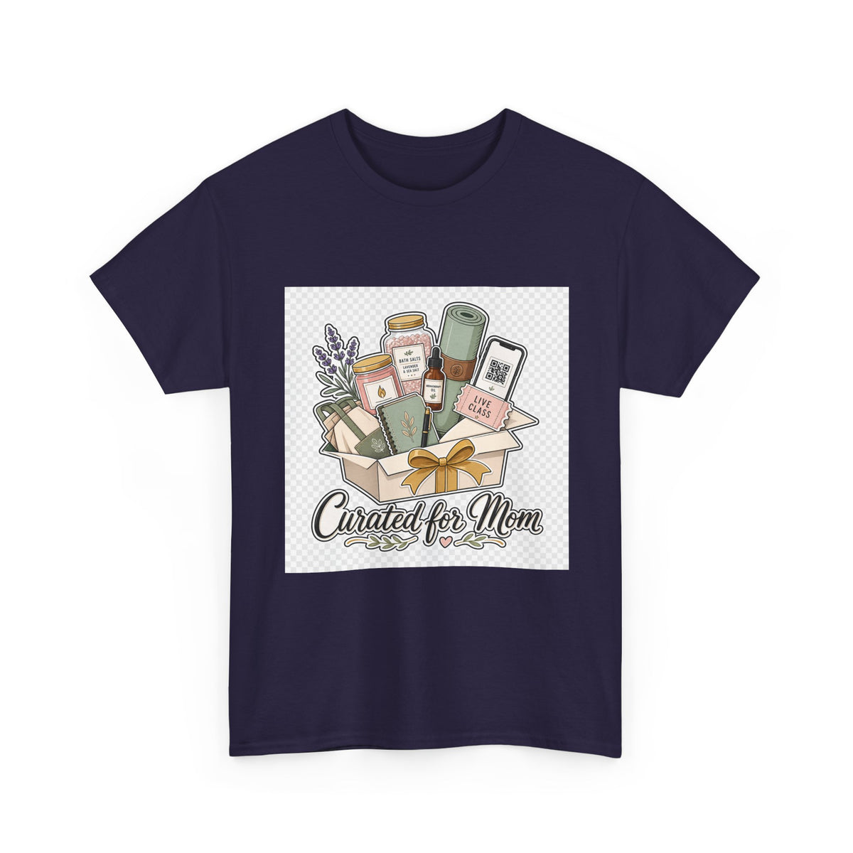 Mother's Day Floral Heart Tee - Gift for Mom, Cotton Graphic