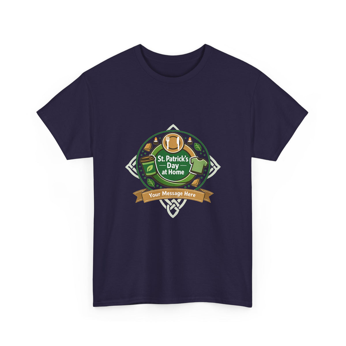 St. Patrick's Day Tee for Women – Shamrock Rainbow Graphic