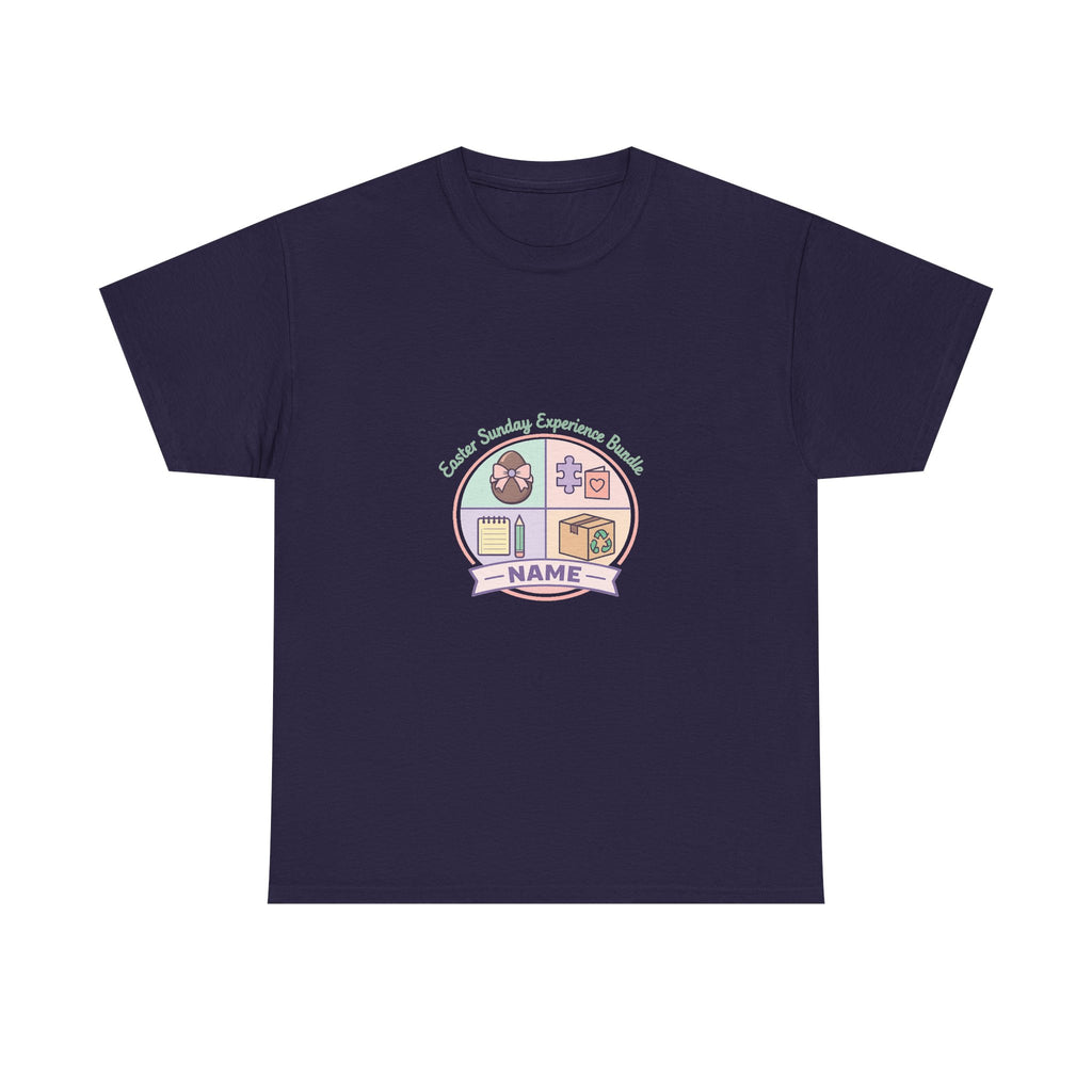 Easter Sunday Shirt for Women - Playful Bunny Floral Art Tee