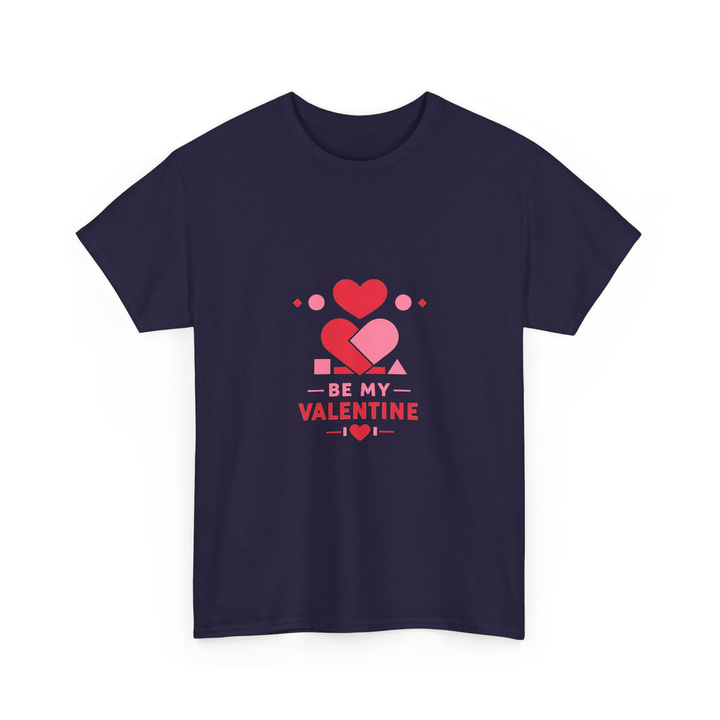 Valentine's Day Shirt for Couples — Geometric Heart Artwork