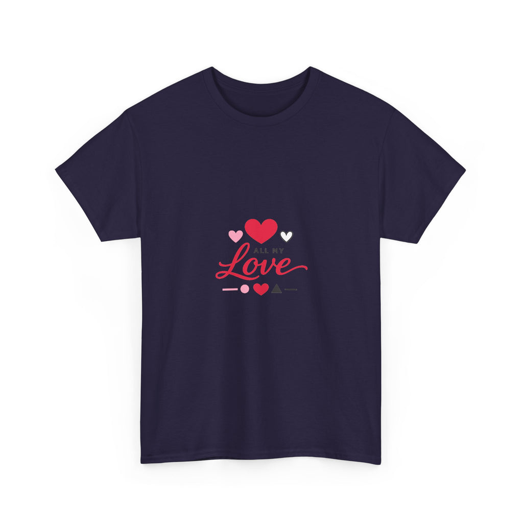 Valentine's Day Shirt: Abstract Geometric Heart Design for Lovers