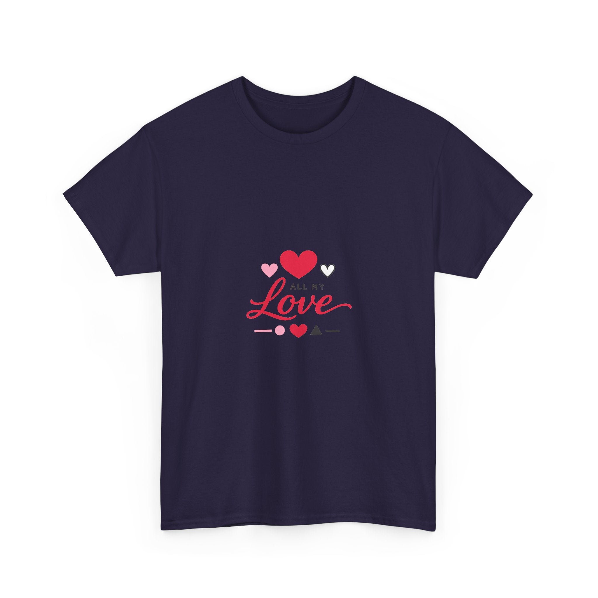 Valentine's Day Shirt: Abstract Geometric Heart Design for Lovers