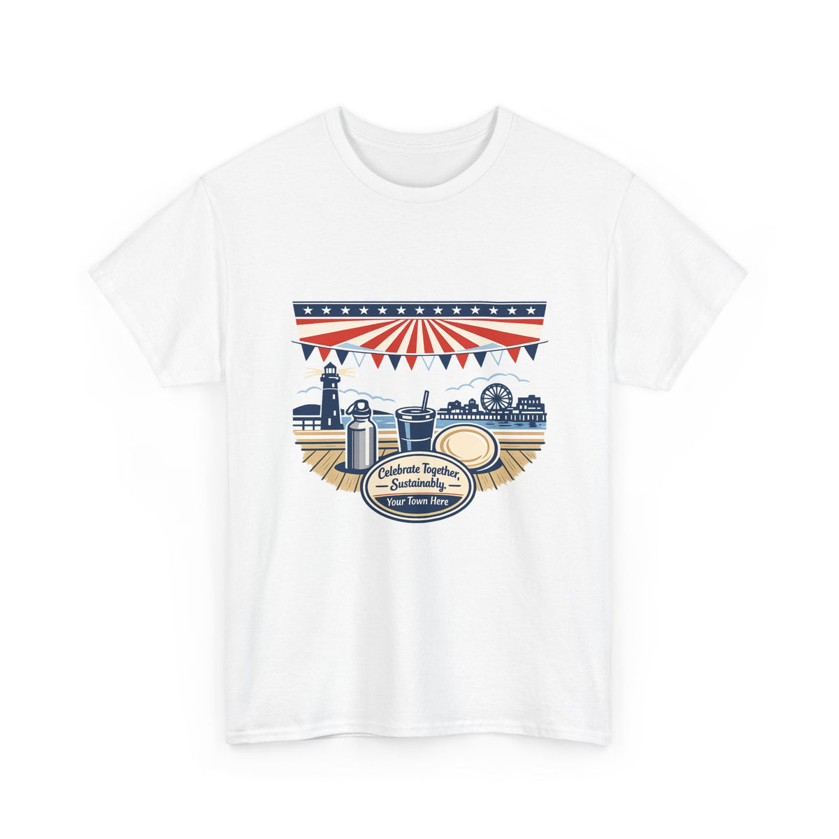 Independence Day Patriotic Fireworks Tee for Americans
