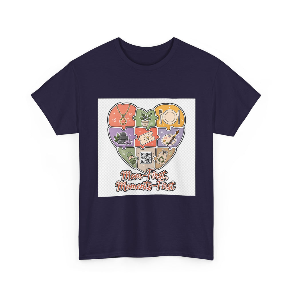 Mother's Day Floral Heart Tee for Mom, Cute Spring Gift