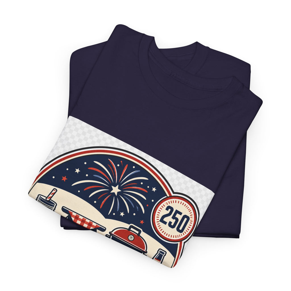 Independence Day Patriotic Tee for Adults - Vintage Flag