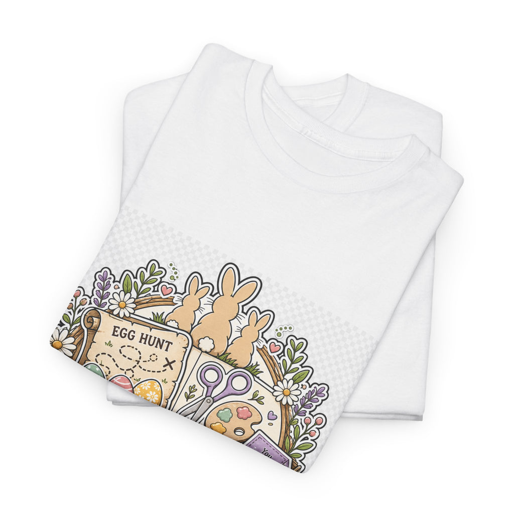 Easter Sunday Floral Bunny & Egg Tee - Matching Family Shirts
