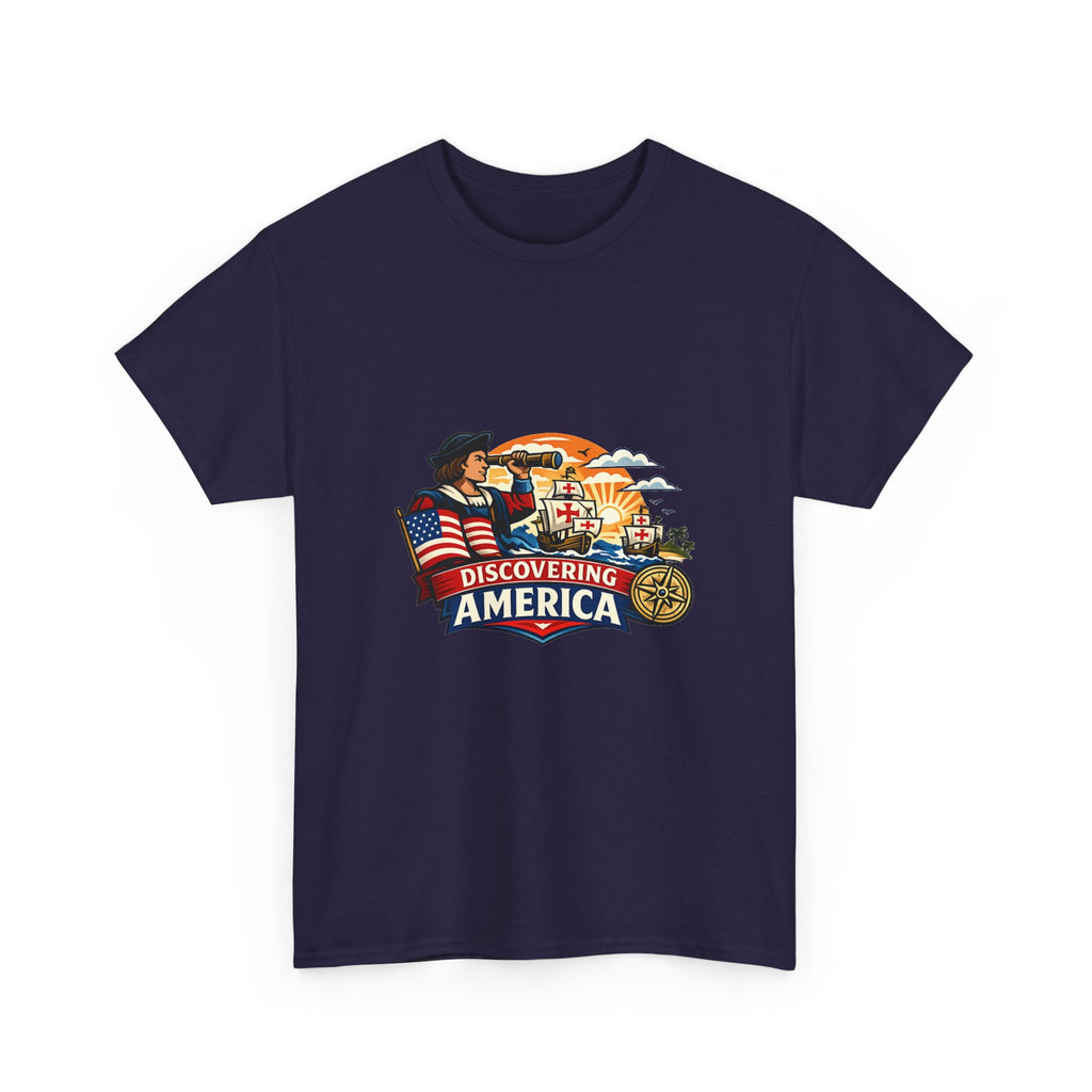 Columbus Day Tee for History Buffs – AI-Assisted Artwork Shirt