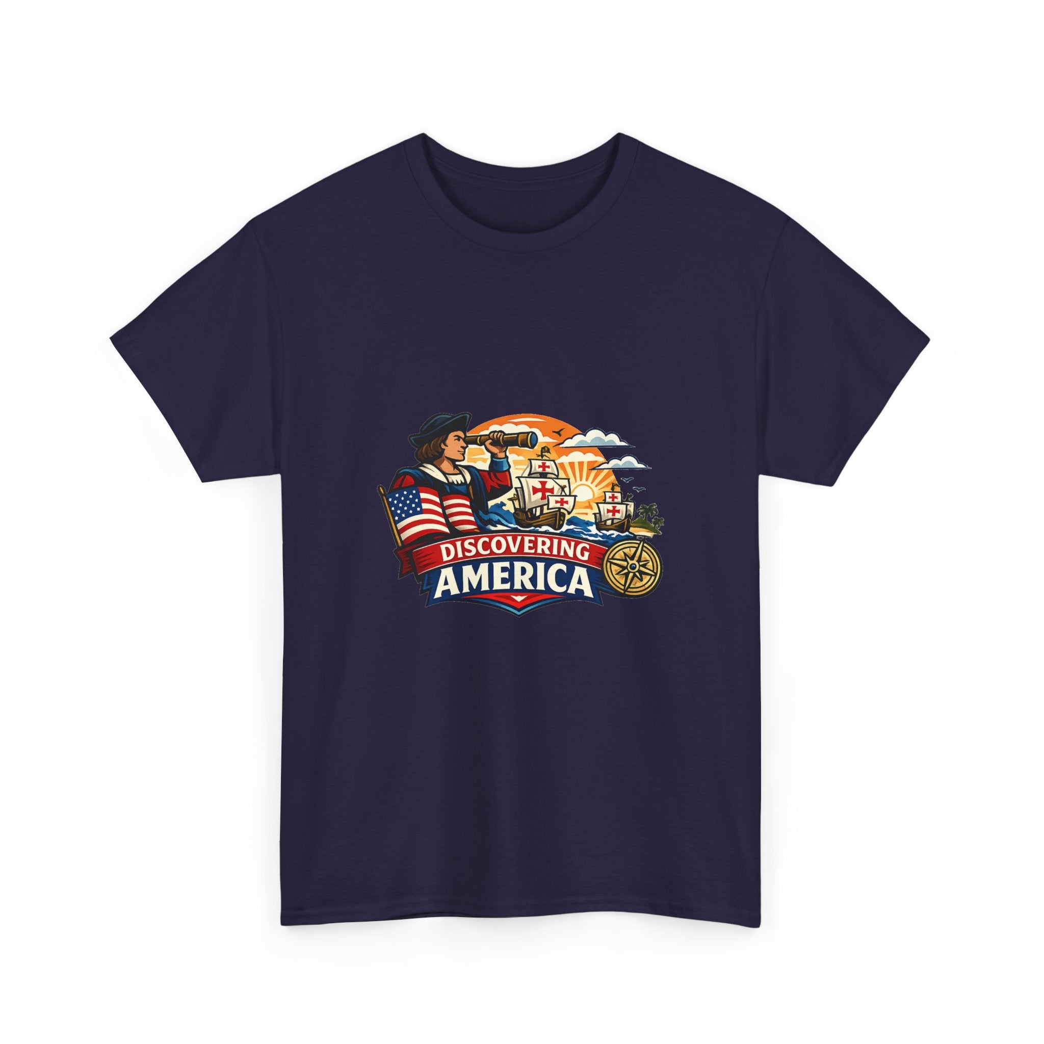 Columbus Day Tee for History Buffs – AI-Assisted Artwork Shirt