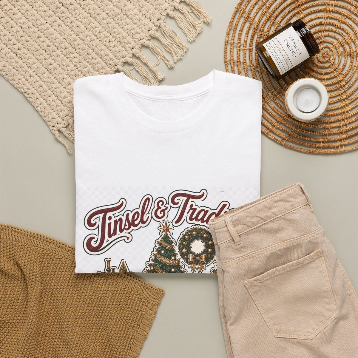 Christmas Day Cabin Graphic Tee — Family Holiday Gift Idea