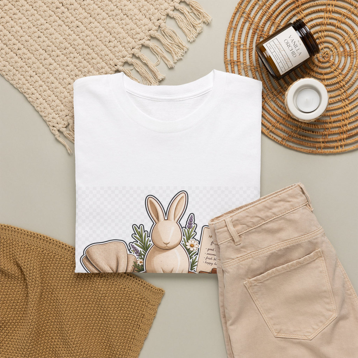 Easter Sunday Shirt – Family Bunny Garden Graphic Tee
