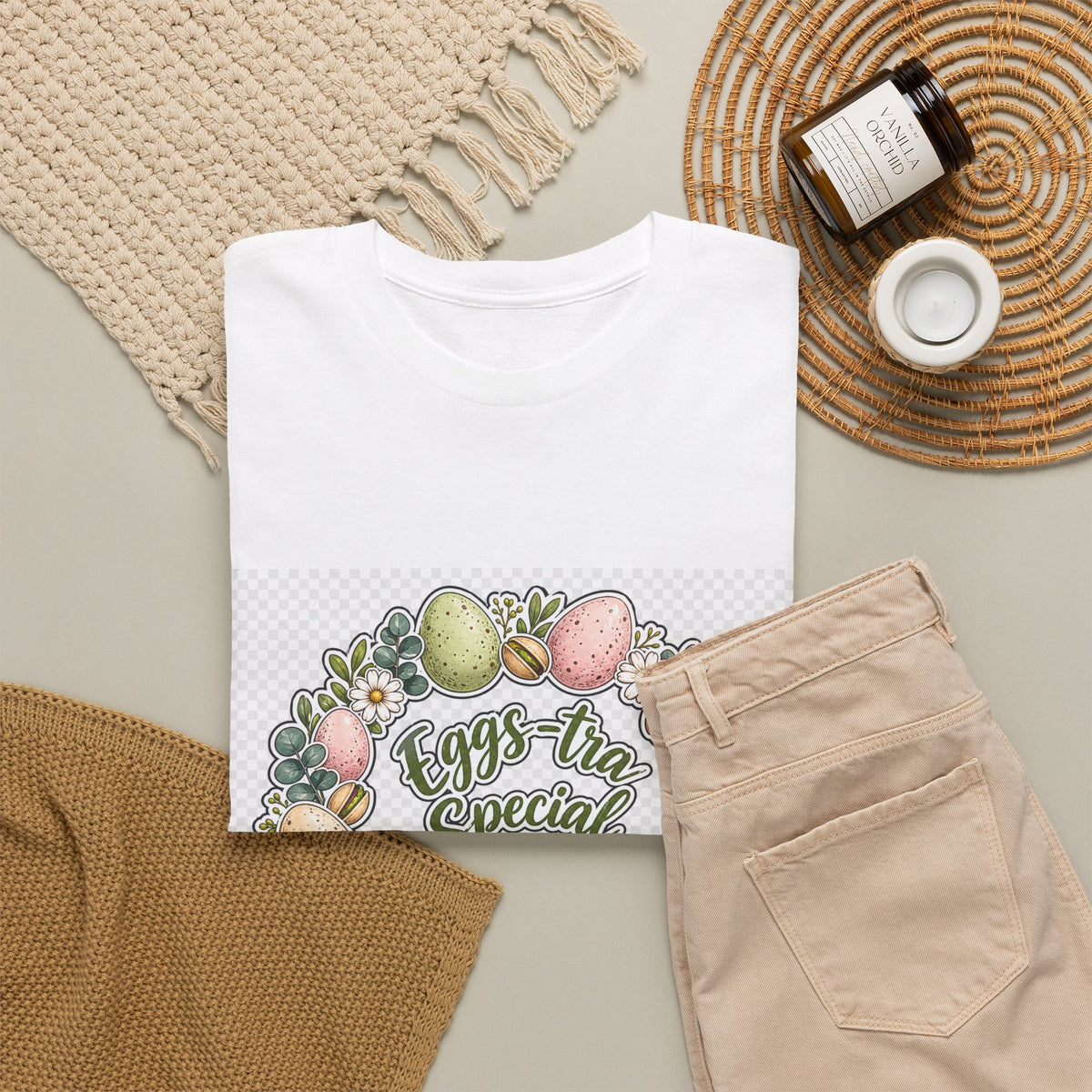 Easter Sunday Bunny Eggs Tee - Cute Pastel Spring Shirt