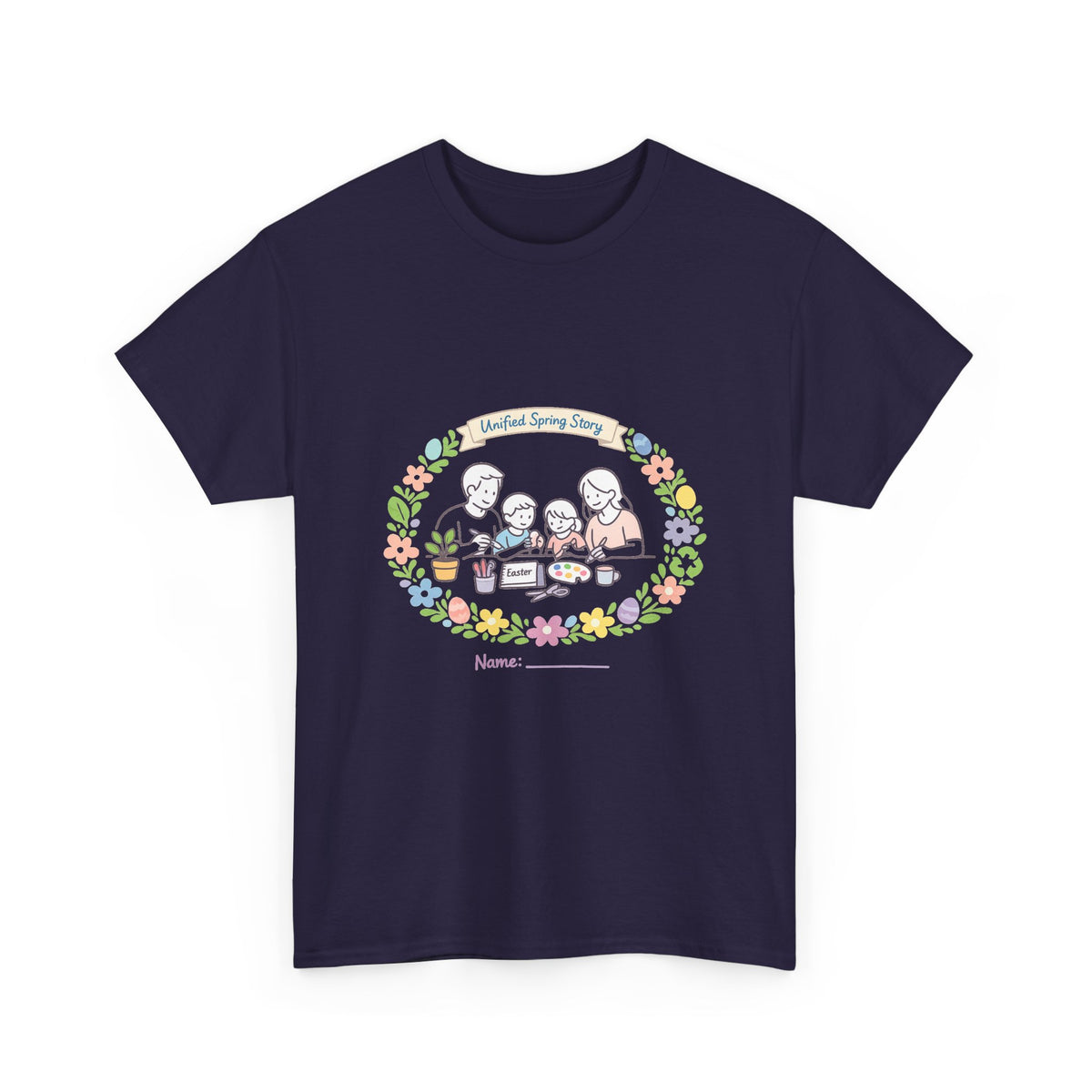 Easter Sunday Gift Shirt for Women - Spring Bunny Art