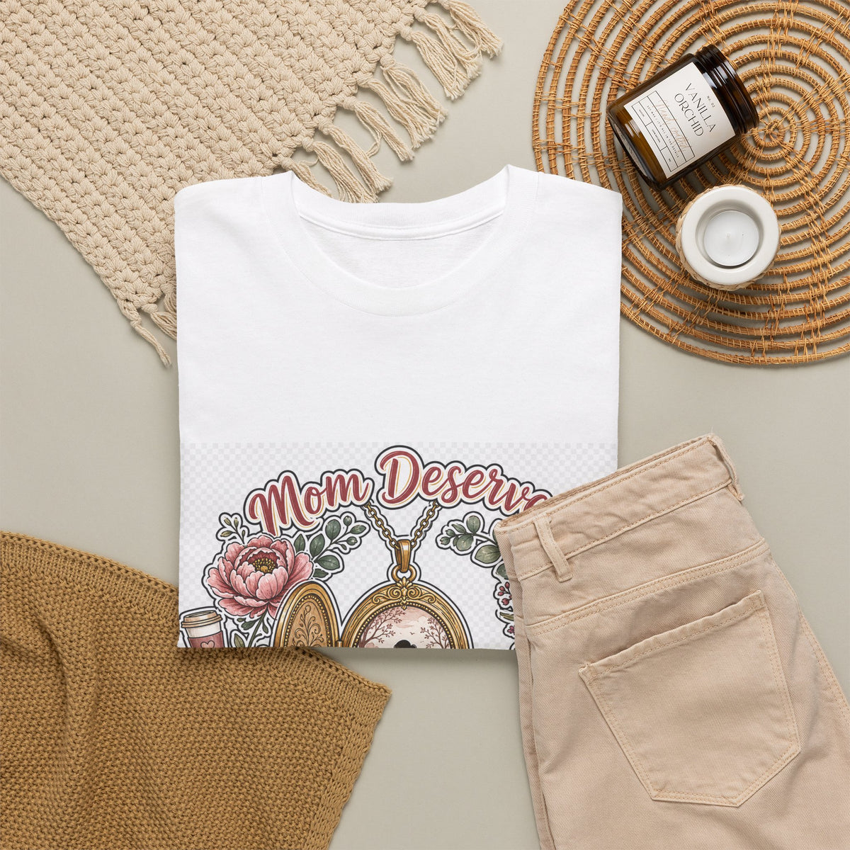 Mother's Day Floral Heart T-Shirt for Mom — Gift Tee