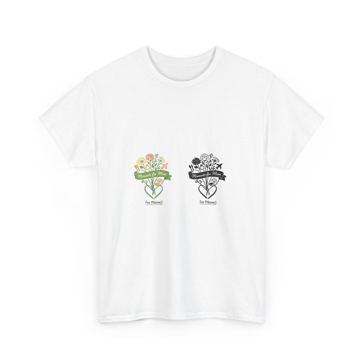 Mother's Day Shirt for Mom - Floral Heart Design Gift